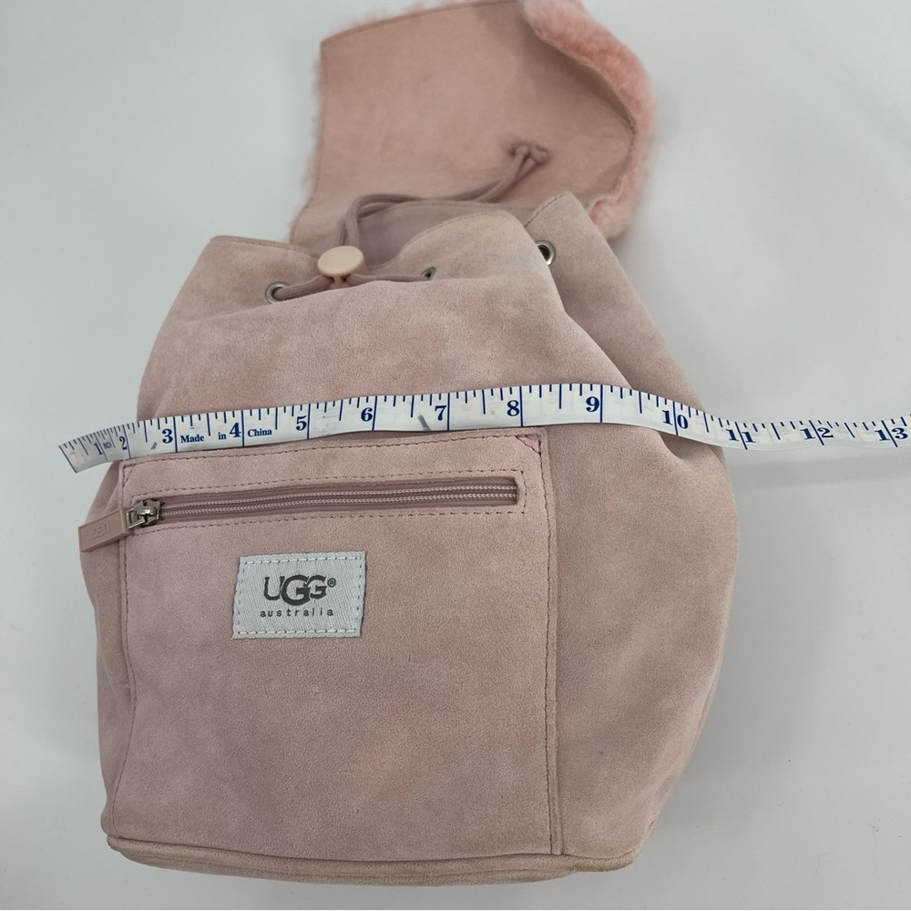 UGG Australia Nordie Light Pink Suede Mini Backpack Purse Cottagecore Coquette - Picture 10 of 15